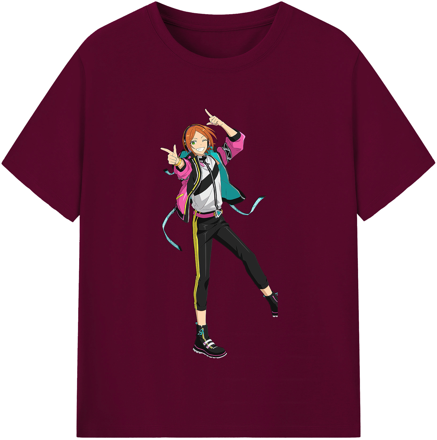 （画像用） あんさんぶるスターズ! Ensemble Stars レディースカジュアルプリントTシャツ（綿100％）